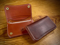 Special Trucker Wallet Vintage Russet Bicolor TexuCrafts